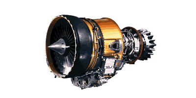 Motor CFE 738-1 de fabrico Honeywell.